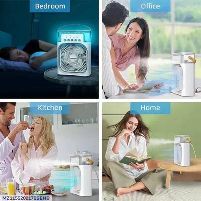 Portable Air Cooler Fan with LED Night Light & USB Power