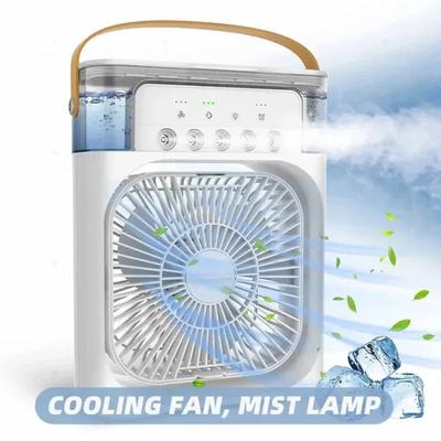 Portable Air Cooler Fan with LED Night Light & USB Power
