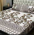 Double Bedsheet Set Crystal Cotton Multicolor Printed 90x97