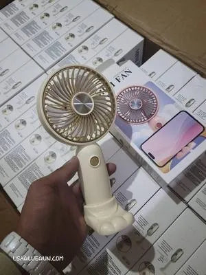 Portable Neck Fan Pink USB Rechargeable