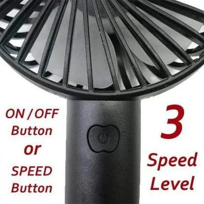 Portable Neck Fan Pink USB Rechargeable