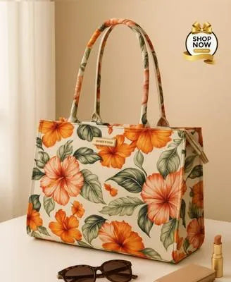 Stylish Floral Shoulder Bag 7 Colors Hand Carry