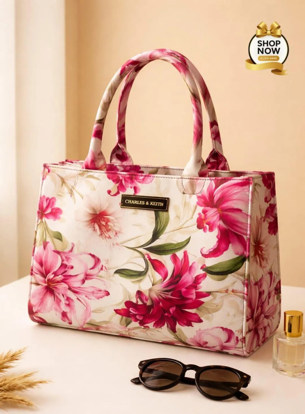 Stylish Floral Shoulder Bag 7 Colors Hand Carry