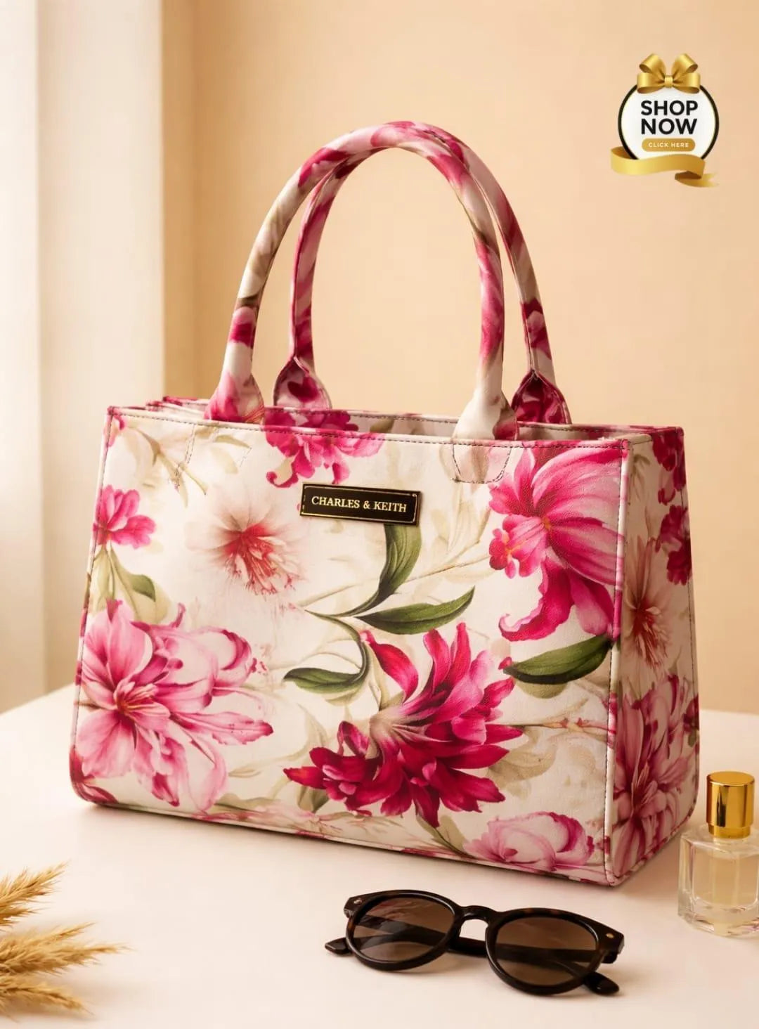 Stylish Floral Shoulder Bag 7 Colors Hand Carry