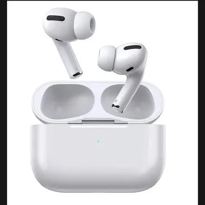 White Wireless Earbuds with Charging Case
