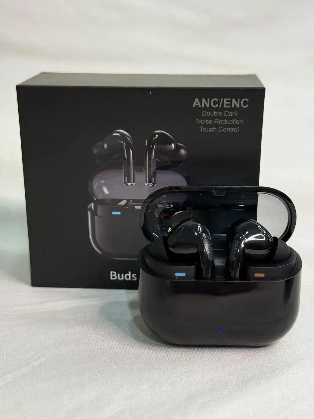 Black Noise-Cancelling Airpods with Charging Case