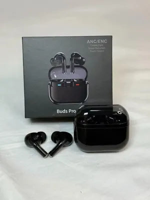 Black Noise-Cancelling Airpods with Charging Case