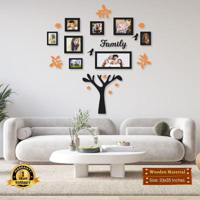 Family Tree Wall Art 3mm MDF Photo Frames Decor