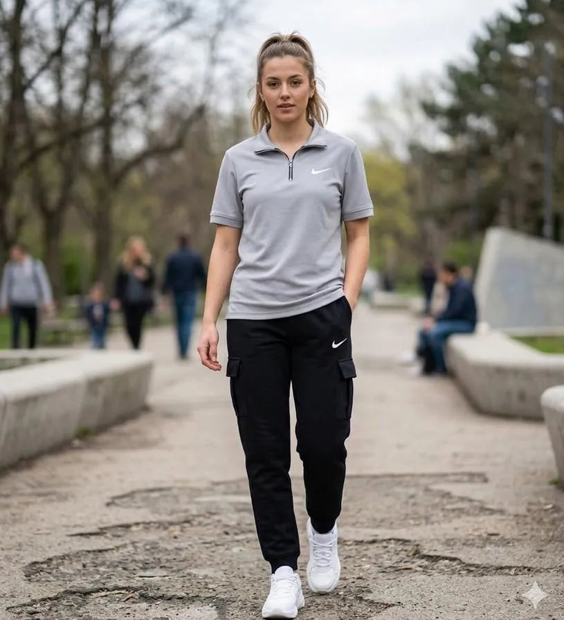 Women's Grey Cotton Track Suit – Comfortable & Stylish (M to XL)