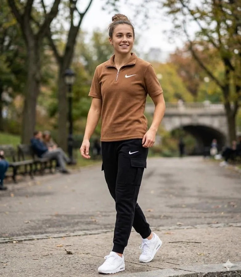 Brown Cotton Track Suit for Women Medium to XL
