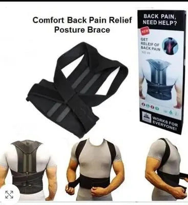 Black Non-Woven Posture Corrector Belt 1 Pc