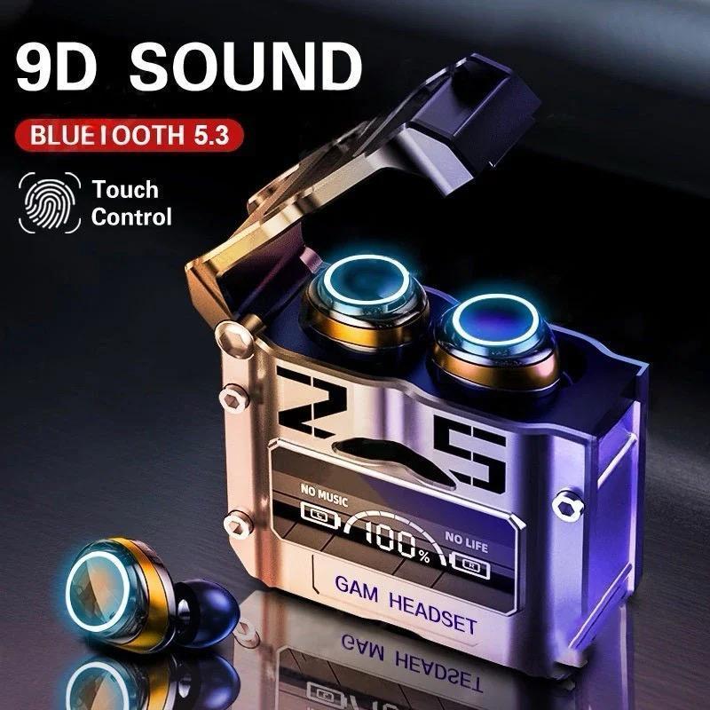 Gaming Earbuds with Dual Microphones & Charging Case