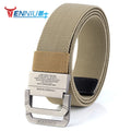 Men Nylon Tactical Canvas Belt Black